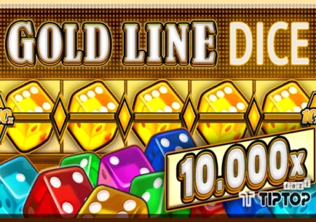 Gold Line Dice