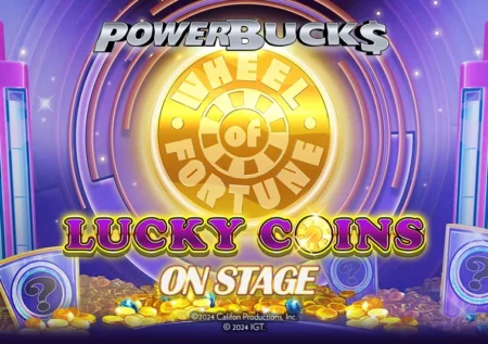 PowerBucks Wheel of Fortune Lucky Coins On Stage